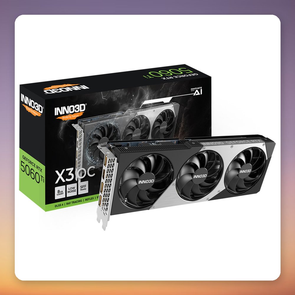 Inno3D GeForce RTX 5060 Ti TWIN X3 OC 8 GB GDDR7 Graphics Card