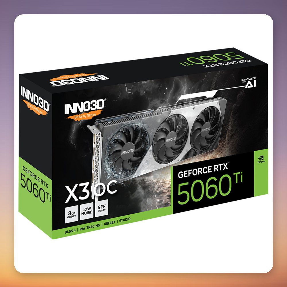 Inno3D GeForce RTX 5060 Ti TWIN X3 OC 8 GB GDDR7 Graphics Card – image 3