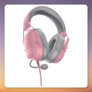 Razer BlackShark V2 X Xbox Wired Gaming Headset, Quartz Pink/Grey, 50 mm TriForce
