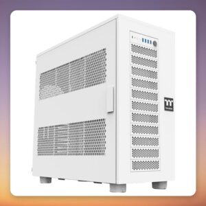 Thermaltake AX700 Snow White Big Tower Case, White, XL-ATX, 10 Expansion Slots