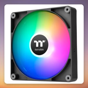 Thermaltake CT140 Reverse ARGB Sync 140 mm PWM Fan, Black, 2-Pack