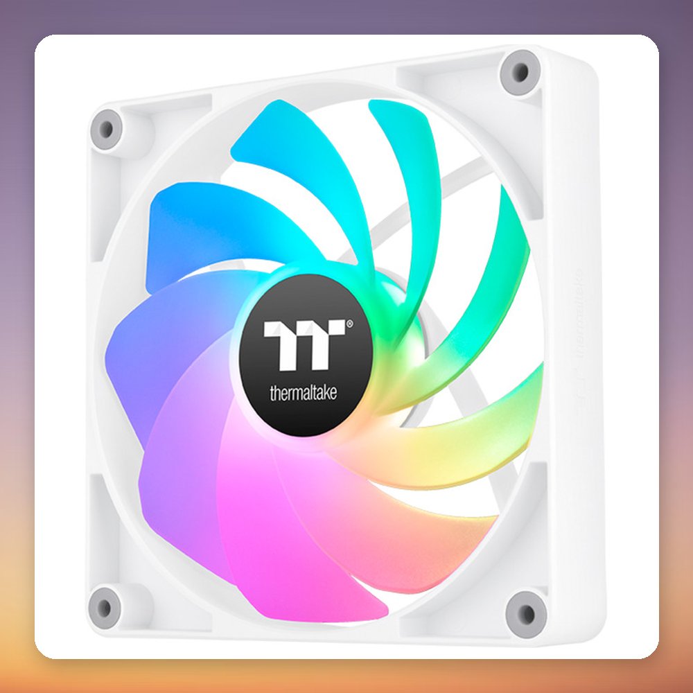 Thermaltake CT120 Reverse ARGB Sync 120 mm PWM Fan, White, 2-Pack, No Controller – image 3