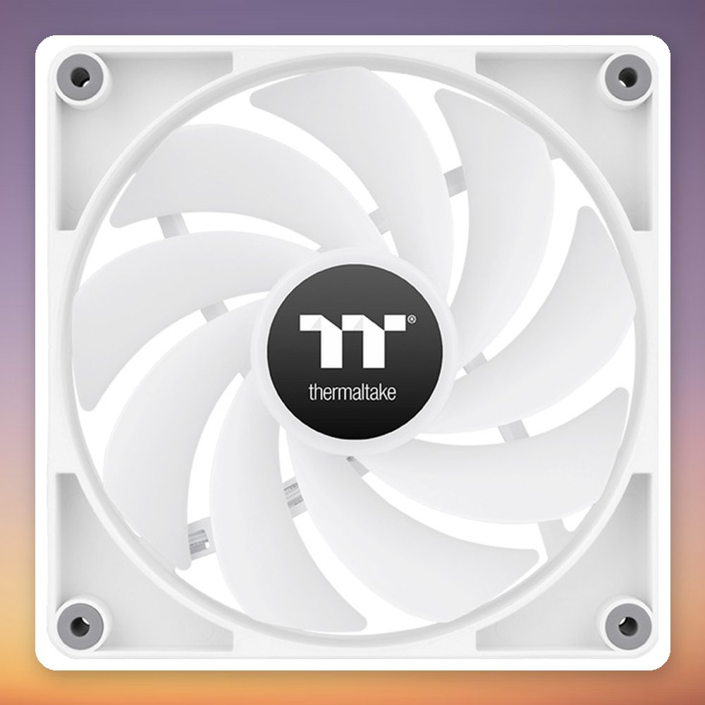 Thermaltake CT120 Reverse ARGB Sync 120 mm PWM Fan, White, 2-Pack, No Controller – image 4