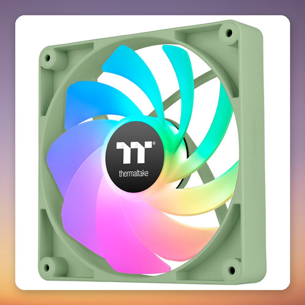 Thermaltake CT120 Reverse ARGB Sync 120 mm PWM Fan, Matcha Green, 2-Pack – image 3