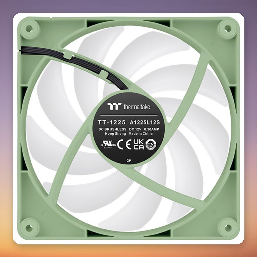 Thermaltake CT120 Reverse ARGB Sync 120 mm PWM Fan, Matcha Green, 2-Pack – image 4