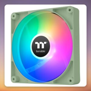 Thermaltake CT140 Reverse ARGB Sync 140 mm PWM Fan, Matcha Green, 2-Pack