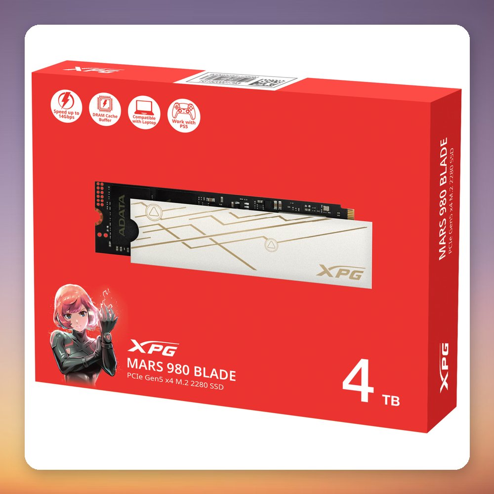 ADATA XPG MARS 980 BLADE 4 TB PCIe 5.0 NVMe M.2 2280 SSD, 14,000 MB/s – image 4