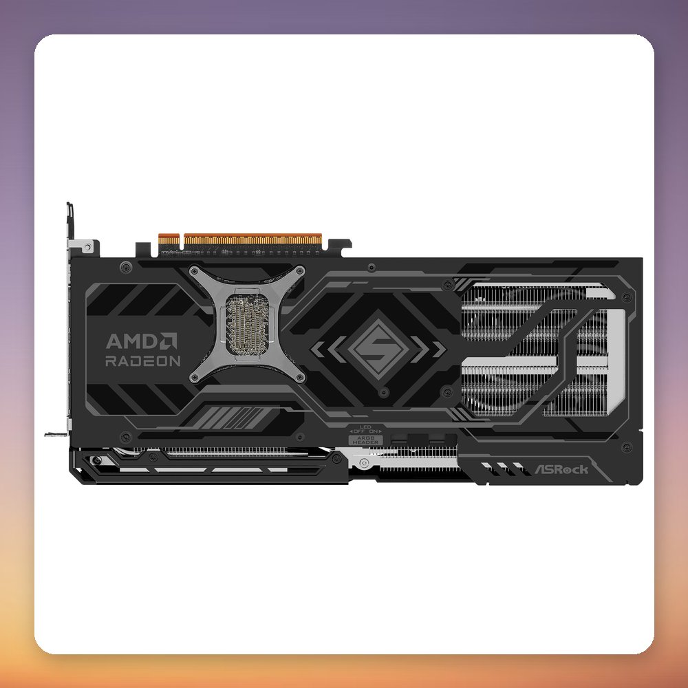 ASRock Radeon RX 9070 XT Steel Legend Dark 16 GB GDDR6 Graphics Card – image 5