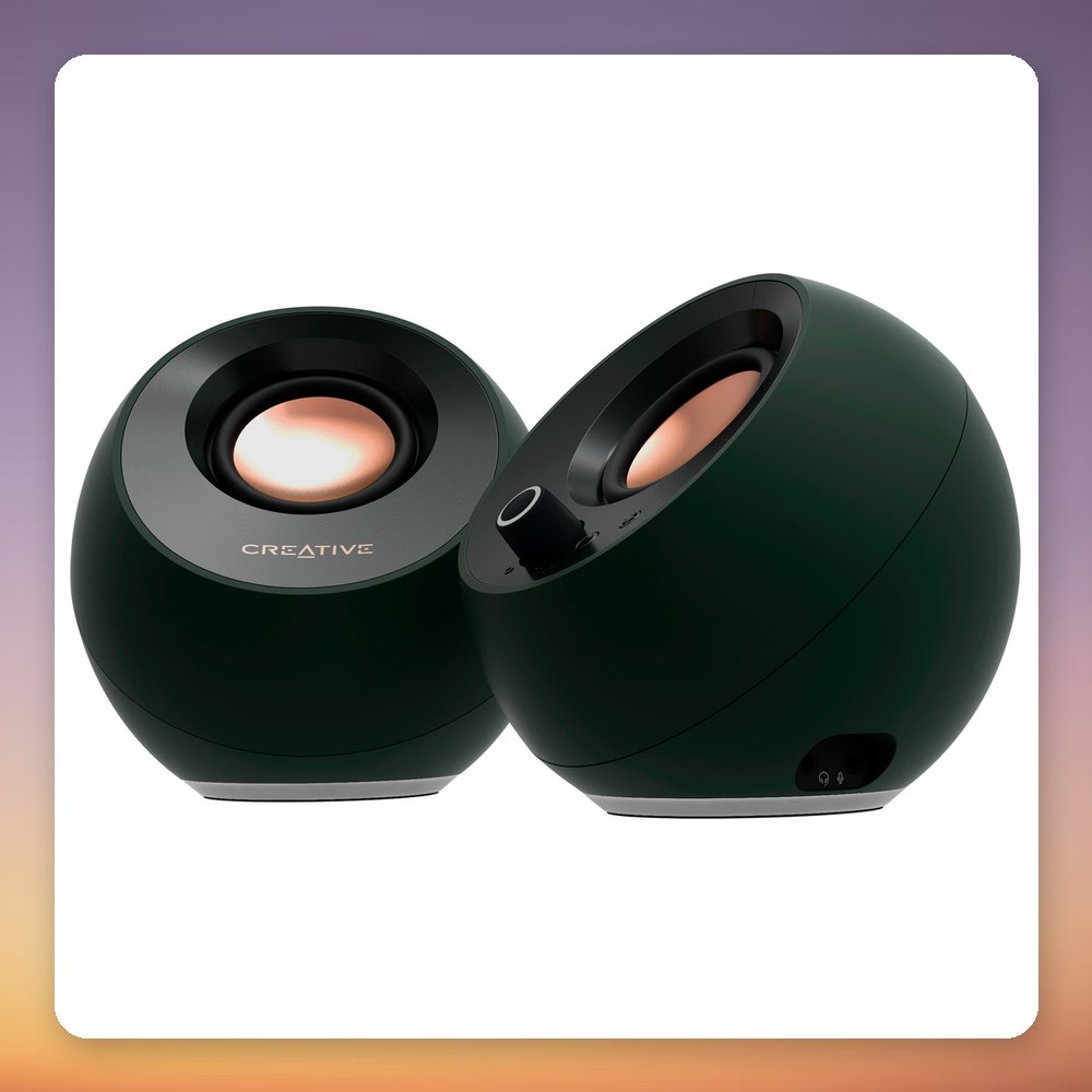 Creative Pebble Pro 2.0 PC Speakers, Black, Bluetooth 5.3, USB-C, RGB – image 3
