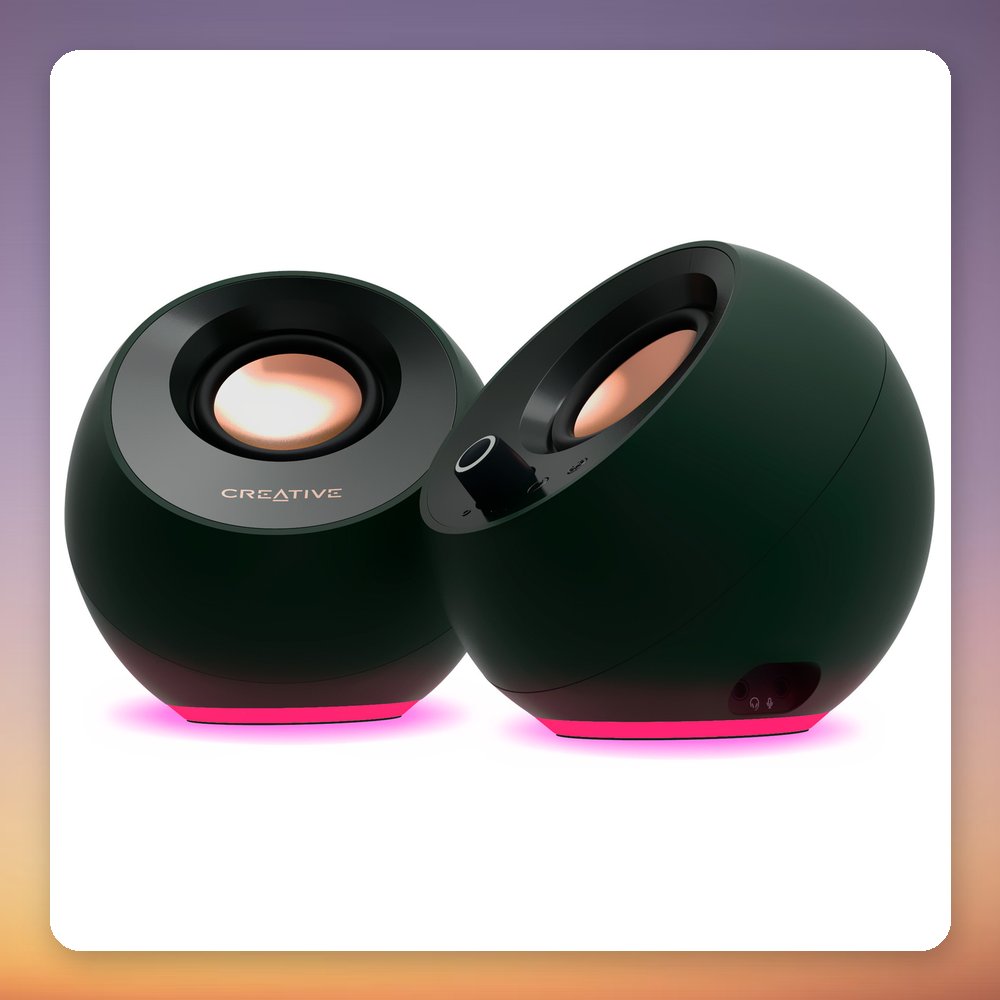 Creative Pebble Pro 2.0 PC Speakers, Black, Bluetooth 5.3, USB-C, RGB – image 4