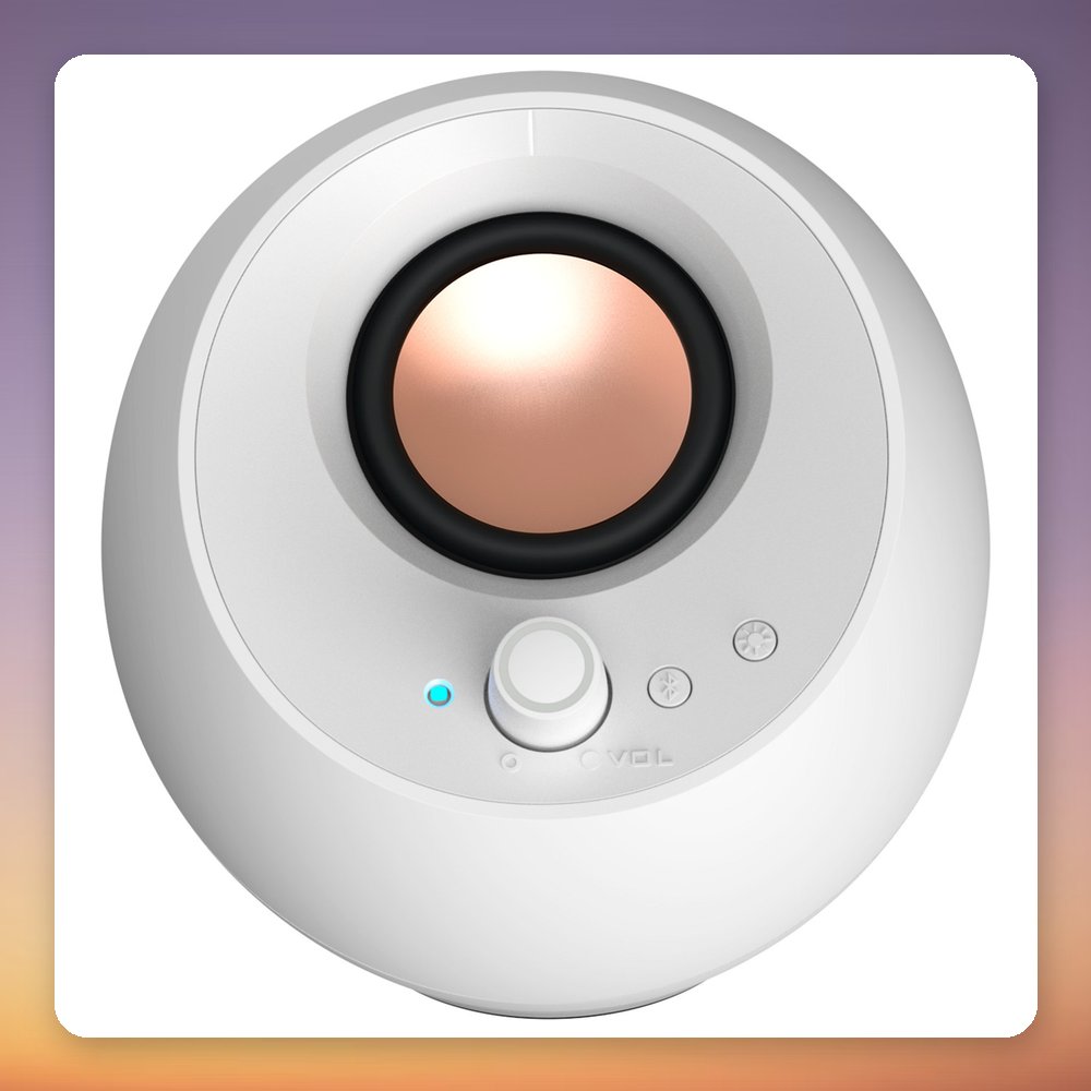 Creative Pebble Pro 2.0 PC Speakers, White, Bluetooth 5.3, USB-C, RGB – image 5