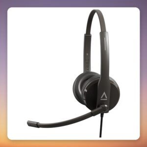 Creative Labs HS-230 Wired On-Ear Headset, Black, 3.5 mm and USB-A