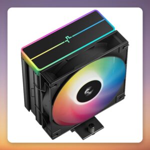 Deepcool AG400 ARGB V2 120 mm Single Tower CPU Cooler, Black, 4 Heatpipes