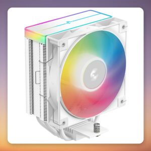 Deepcool AG400 ARGB V2 120 mm Single Tower CPU Cooler, White