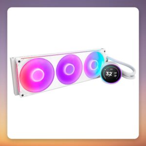 NZXT Kraken Elite 420 RGB 420 mm AIO Liquid Cooler with LCD Display, White