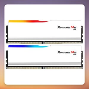G.Skill Ripjaws M5 RGB 32 GB DDR5-6800 CL34 (2×16 GB) Intel XMP, White