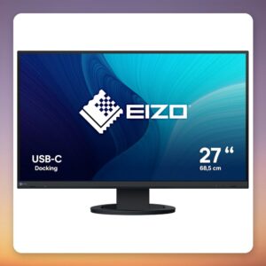 Eizo FlexScan EV2720S 27-Inch WQHD IPS Monitor, USB-C 70W, Black
