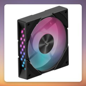 Deepcool CG580 120 mm PWM RGB Case Fan, Black, Reverse Blade, Bulk