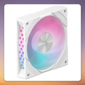 Deepcool CG580 120 mm PWM RGB Case Fan, White, Reverse Blade, Bulk