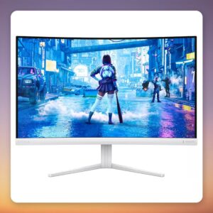 Philips Evnia 27M2C5201L 27" Full HD 180 Hz Curved Gaming Monitor, White