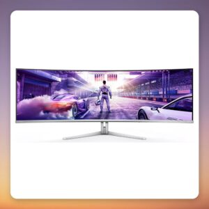 Philips Evnia 49M2C8900L 49" DQHD 144 Hz QD-OLED Curved Gaming Monitor, White