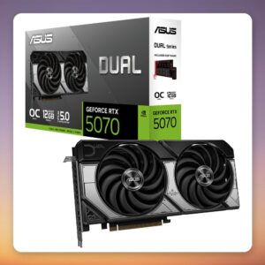 Asus Dual GeForce RTX 5070 OC 12 GB GDDR7 Graphics Card, PCIe 5.0