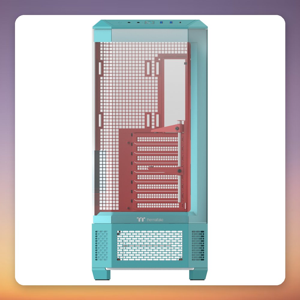 Thermaltake View 600 TG Mint Strawberry Big Tower Case, Tempered Glass, E-ATX – image 2