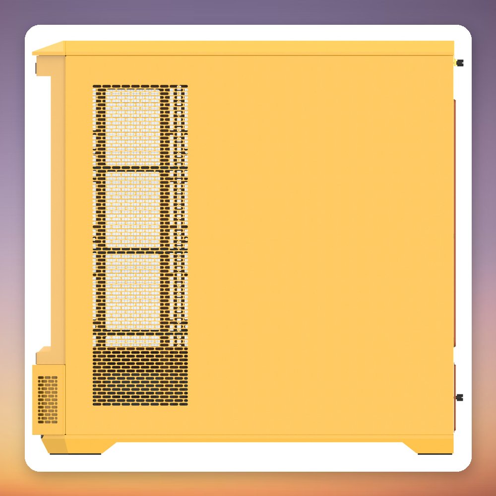 Thermaltake View 600 TG Big Tower Case, Butter Caramel Yellow, Tempered Glass – image 5