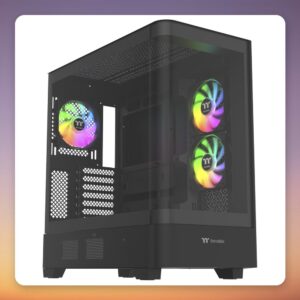 Thermaltake View 290 Mid-Tower Case, ATX, 2x Tempered Glass, ARGB, Black