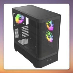 Thermaltake View 290 Mid-Tower Case, ATX, 2x Tempered Glass, ARGB, Black