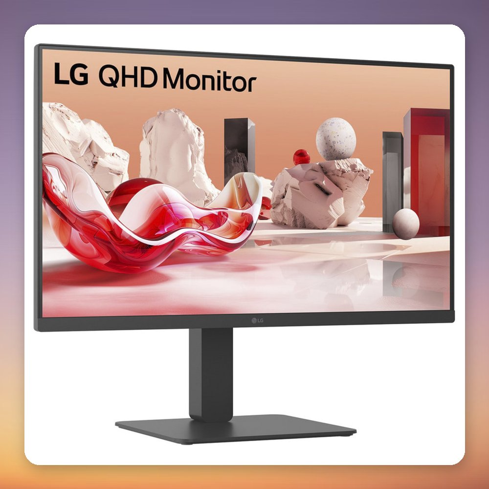LG 27BA45QB-B 27-inch QHD IPS Monitor, 75 Hz, HDMI, DisplayPort, USB Hub