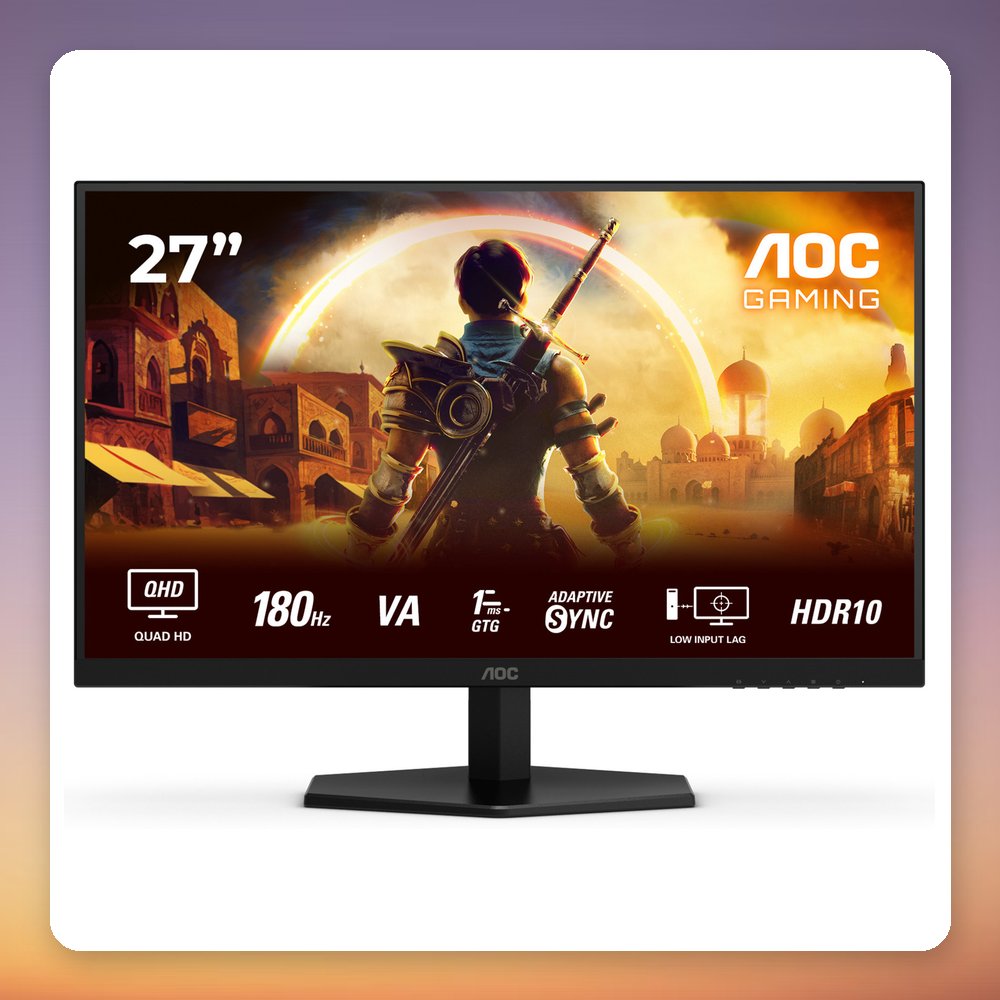 AOC Q27G42XNE 27" QHD 180Hz Fast VA Gaming Monitor, HDR10, Adaptive-Sync – image 2