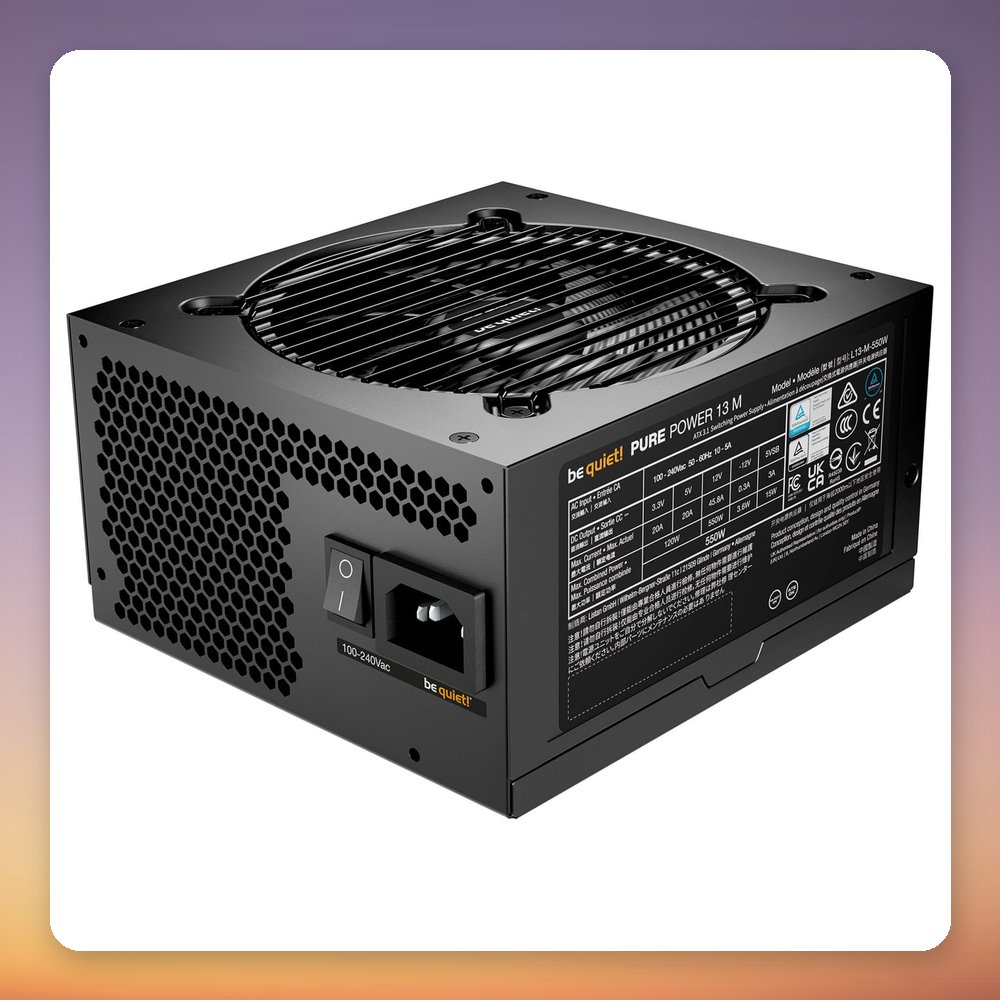 be quiet! Pure Power 13 M 550W 80 PLUS Gold Fully Modular ATX 3.1 PSU – image 2