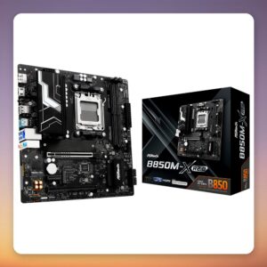 ASRock B850M-X WiFi R2.0 AM5 Micro-ATX Motherboard, AMD B850, DDR5
