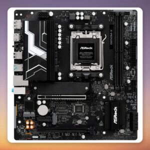 ASRock B850M-X WiFi R2.0 AM5 Micro-ATX Motherboard, AMD B850, DDR5