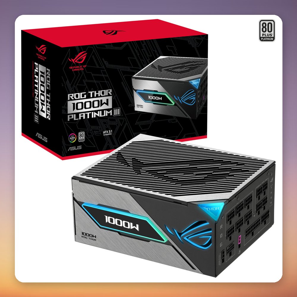 Asus ROG Thor 1000W Platinum III 1000W 80 PLUS Platinum Fully Modular ATX 3.1 PSU
