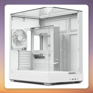 APNX V2 Mid-Tower ATX Case, White, 3x Tempered Glass, 4x 140 mm ARGB Fans