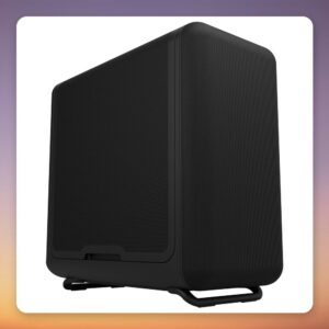 HYTE X50 Air Pitch Black Mid Tower Case, Full Micro-Mesh Front, E-ATX