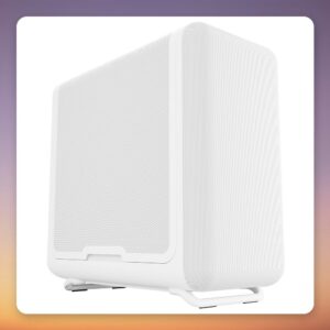 HYTE X50 Air Snow White Mid-Tower E-ATX Case, Full Micro-Mesh Front, White