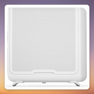 HYTE X50 Air Snow White Mid-Tower E-ATX Case, Full Micro-Mesh Front, White
