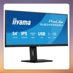 Iiyama ProLite XUB3493WQSU-B6 34" UWQHD 120 Hz IPS Monitor, Black
