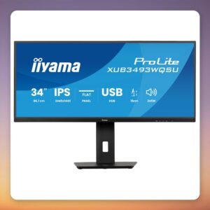 Iiyama ProLite XUB3493WQSU-B6 34″ UWQHD 120 Hz IPS Monitor, Black