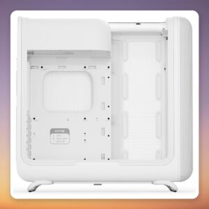HYTE X50 Snow White E-ATX Mid-Tower Case, Tempered Glass, Mesh Front