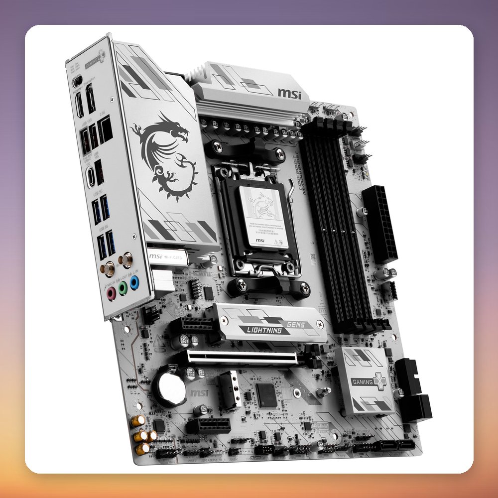MSI B850M Gaming Plus WiFi 6E AM5 Micro-ATX Motherboard, DDR5, PCIe 5.0 M.2 – image 2
