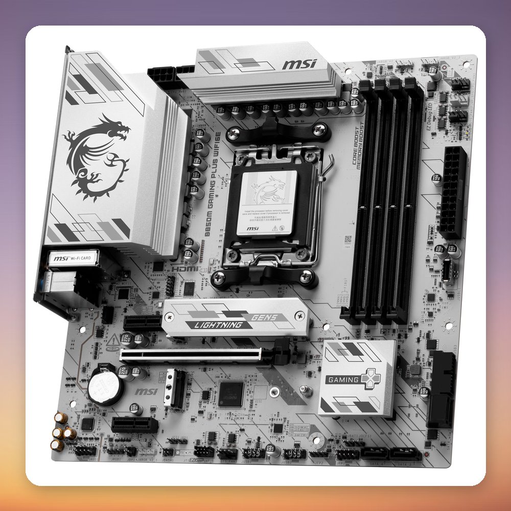 MSI B850M Gaming Plus WiFi 6E AM5 Micro-ATX Motherboard, DDR5, PCIe 5.0 M.2 – image 4