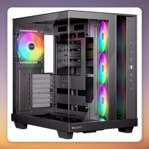 be quiet! Light Base 500 LX ATX Mid Tower Case, Black, 4x ARGB Fans Included