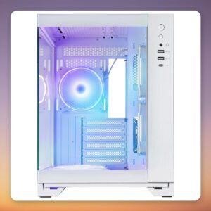 Chieftec Visio GM-30W-TG-OP ATX Mid Tower Case, White, Dual Tempered Glass, 6x ARGB Fans