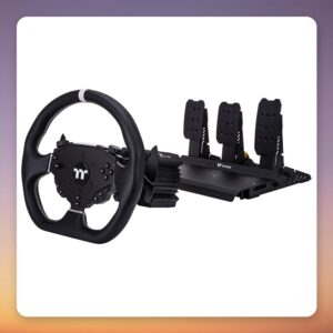 Thermaltake G6 Direct Drive Racing Wheel 6 Nm with Pedals Bundle, Black