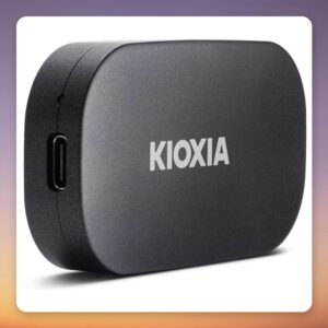Kioxia Exceria Plus G2 Portable SSD 2 TB USB-C 3.2 Gen 2, Black