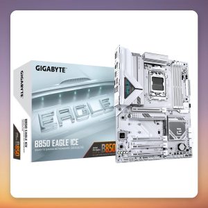 GigaByte B850 EAGLE ICE ATX Motherboard, AM5, AMD B850, DDR5, White